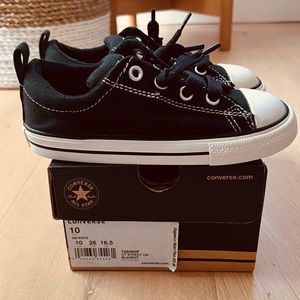 Converse - infant size 10 - CT Street Ox Black/White - NEW